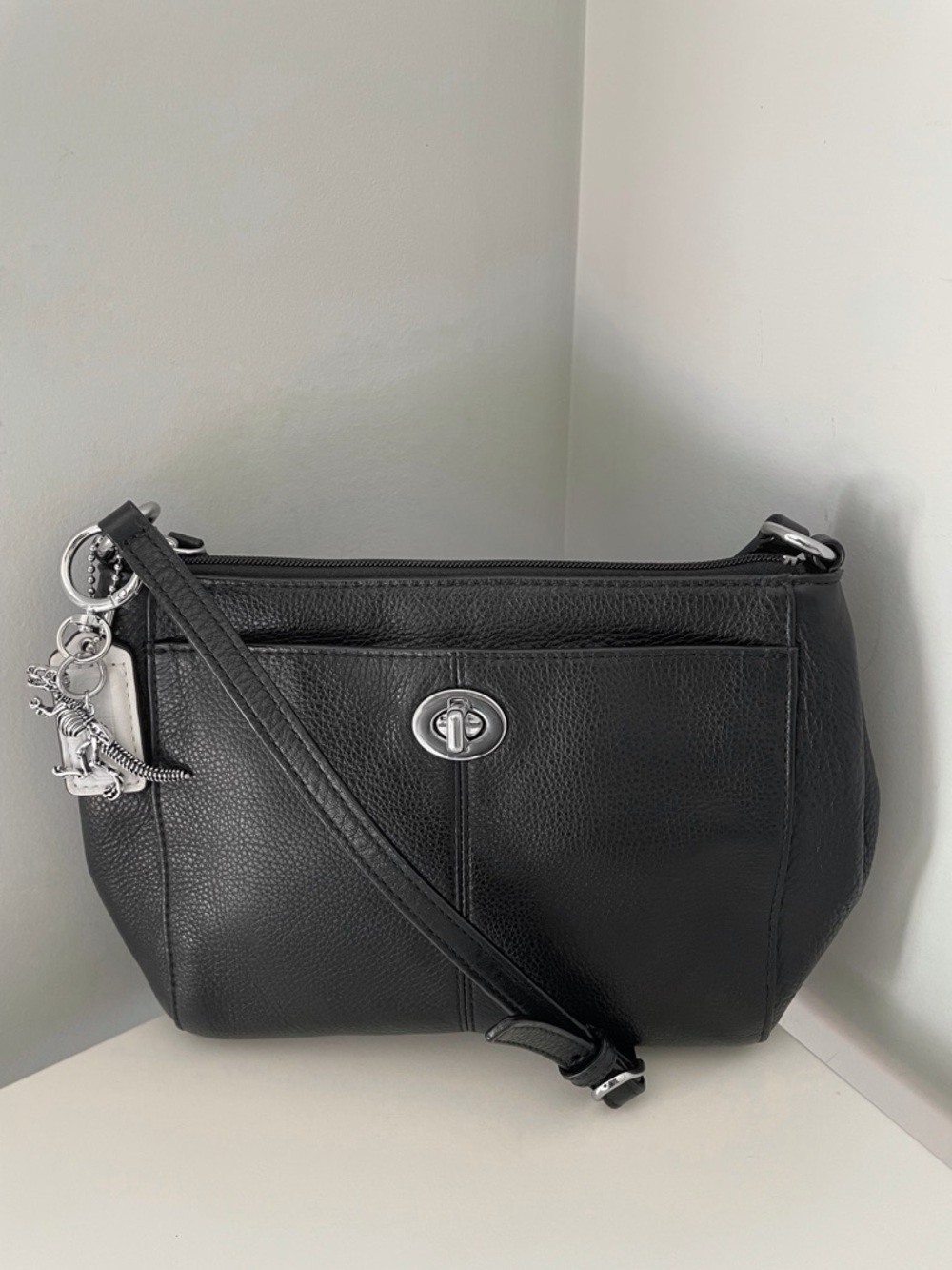 Coach  Y2K Turn Lock Park Crossbody Bag With Charm